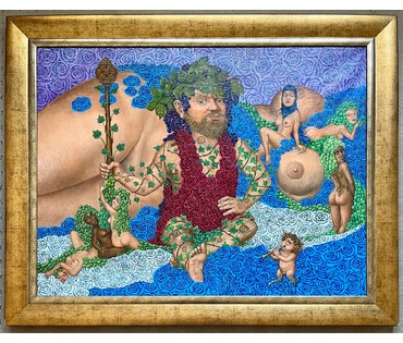 Каталожный Почицкий В.В (dr.Klein) "Вакх",1996-2010г. Холст, масло. Размер 85х115 см. № 2618 (артикул №2618) - фото №2