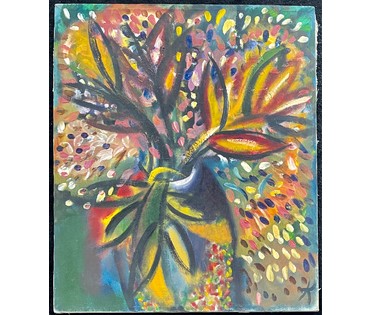 Клименко И.Д "Цветы", 1993г. Холст, масло. Размер 65х55 см. № 2640 (артикул №2640) - фото №2