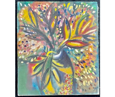 Клименко И.Д "Цветы", 1993г. Холст, масло. Размер 65х55 см. № 2640 (артикул №2640) - фото №3