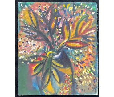 Клименко И.Д "Цветы", 1993г. Холст, масло. Размер 65х55 см. № 2640 (артикул №2640) - фото №4