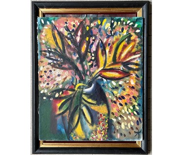 Клименко И.Д "Цветы", 1993г. Холст, масло. Размер 65х55 см. № 2640 (артикул №2640) - фото №5