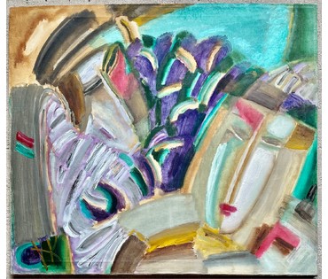 Клименко И.Д "Кавалер в букете", 1998г. Холст, масло. Размер 71х81 см. № 2641 (артикул №2641) - фото №2
