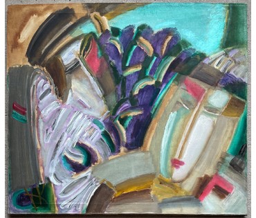 Клименко И.Д "Кавалер в букете", 1998г. Холст, масло. Размер 71х81 см. № 2641 (артикул №2641) - фото №4