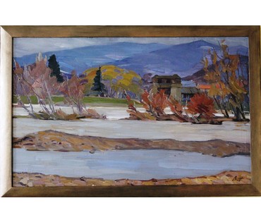 Картина "Осенний пейзаж с домиком" Жолток В.К. №140