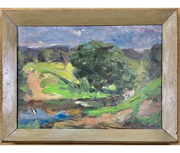 Красовский Е.Е "Весна", 1970 г. Холст, масло. Размер 50х70 см. № 2660 (артикул №2660) - фото №1
