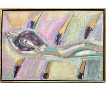 Клименко И.Д "Золотой сон", 1999г. Холст, масло. Размер 70х100 см. № 2662 (артикул №2662) - фото №1