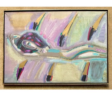 Клименко И.Д "Золотой сон", 1999г. Холст, масло. Размер 70х100 см. № 2662 (артикул №2662) - фото №2