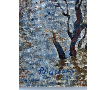 Ландарский Р.Е "Острова", 1993г. Холст, масло. Размер 49х60 см. № 2681 (артикул №2681) - фото №6