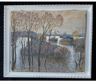 Ландарский Р.Е "Острова", 1993г. Холст, масло. Размер 49х60 см. № 2681 (артикул №2681) - фото №7