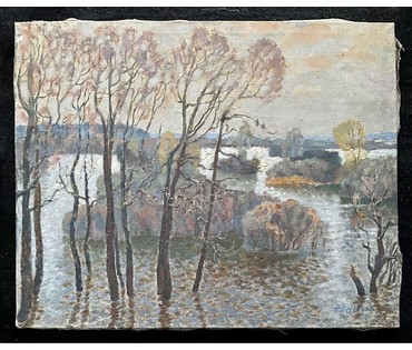 Ландарский Р.Е "Острова", 1993г. Холст, масло. Размер 49х60 см. № 2681 (артикул №2681) - фото №2