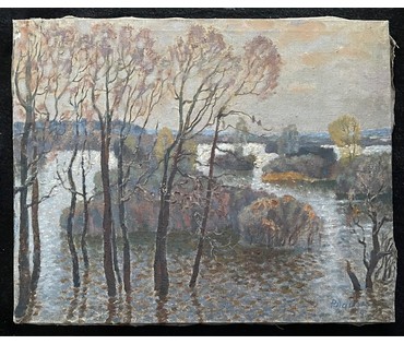 Ландарский Р.Е "Острова", 1993г. Холст, масло. Размер 49х60 см. № 2681 (артикул №2681) - фото №1