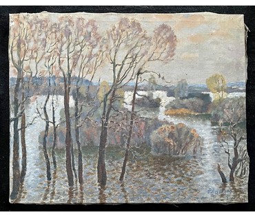 Ландарский Р.Е "Острова", 1993г. Холст, масло. Размер 49х60 см. № 2681 (артикул №2681) - фото №3