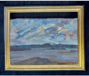 Свентоховский П.В Пейзаж. Холст, масло. Размер 39х59 см. № 2683 (артикул №2683) - фото №4