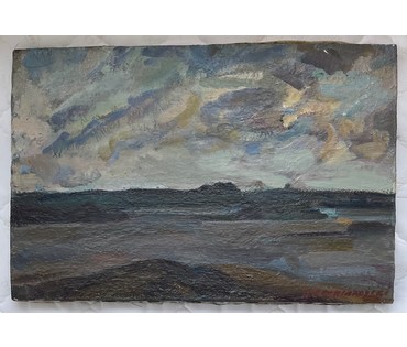 Свентоховский П.В Пейзаж. Холст, масло. Размер 39х59 см. № 2683 (артикул №2683) - фото №2