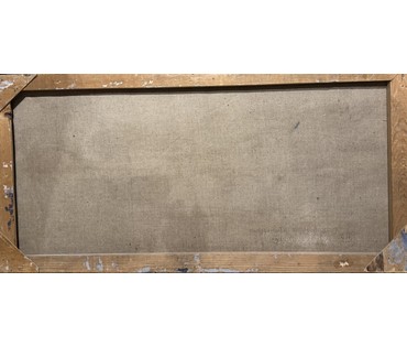 Крохалев П.С. (Крохолев) "Дорога на Радошковичи", холст, масло. Размер 52х106 см. №149