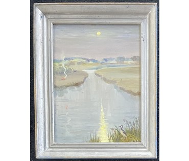 Доморад В.А. Пейзаж. 2002г. Картон масло. Размер с рамой 39х48 см.,без 30х40 см. № 2699 (артикул №2699) - фото №2