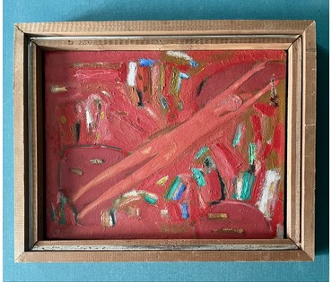 Костюченко В.К "Сумерки красного дня", 1995г. Холст, масло. Размер 40х50 см. № 2729 (артикул №2729) - фото №5