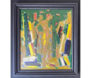 Костюченко В.К "Солнечный свет", 1989г. Оргалит, масло. Размер 30х26,5 см. № 2730 (артикул №2730) - фото №1