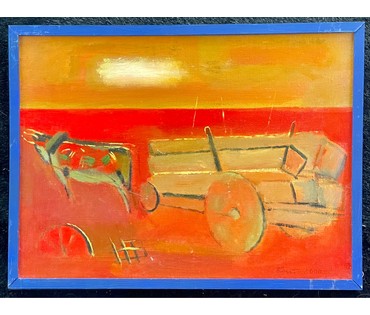 Костюченко В.К "Вечерний путь", 2000г. Холст, масло.Размер 30х40 см. № 2731 (артикул №2731) - фото №3