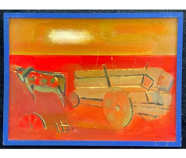 Костюченко В.К "Вечерний путь", 2000г. Холст, масло.Размер 30х40 см. № 2731 (артикул №2731) - фото №2