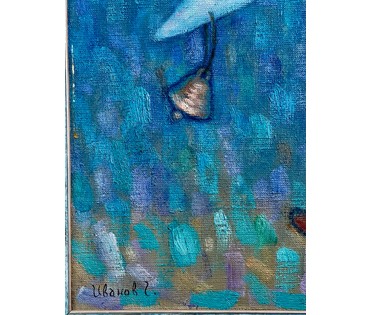 Иванов Г.Н "Несущий месяц", 2008г. Холст, масло. Размер 70х55 см. № 2732 (артикул №2732) - фото №5
