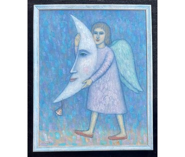 Иванов Г.Н "Несущий месяц", 2008г. Холст, масло. Размер 70х55 см. № 2732 (артикул №2732) - фото №1