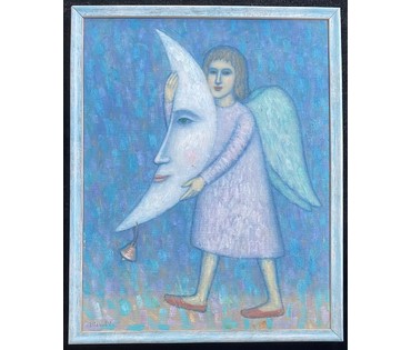 Иванов Г.Н "Несущий месяц", 2008г. Холст, масло. Размер 70х55 см. № 2732 (артикул №2732) - фото №3