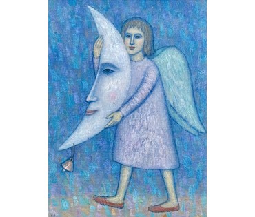 Иванов Г.Н "Несущий месяц", 2008г. Холст, масло. Размер 70х55 см. № 2732 (артикул №2732) - фото №4