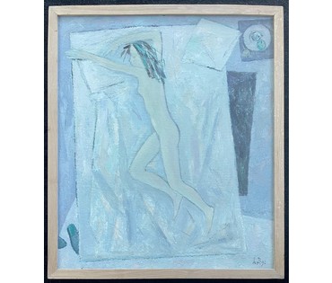 Костюченко В.К "Сон", 1992г. Холст, масло. Размер 54х46 см. № 2759 (артикул №2759) - фото №1