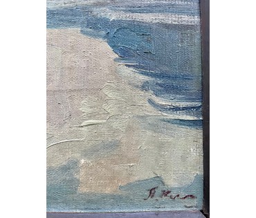 Крохалев П.С (Крохолев) "Родная Беларусь", Холст, масло. Размер 51х55 см. № 2765 (артикул №2765) - фото №3