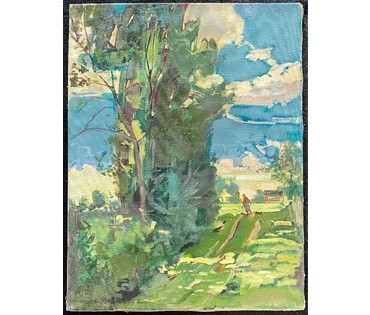 Мара Алесь (Марочкин А.А) "Мае Барсукі", 2019 г. Холст, масло. Размер 50х45 см. № 2773 (артикул №2773) - фото №5