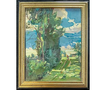 Мара Алесь (Марочкин А.А) "Мае Барсукі", 2019 г. Холст, масло. Размер 50х45 см. № 2773 (артикул №2773) - фото №1