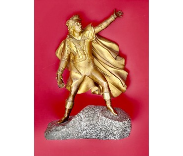 Скульптура. Европа. Бронза, камень. Высота 38,5 см. № 2785 (артикул №2785) - фото №3