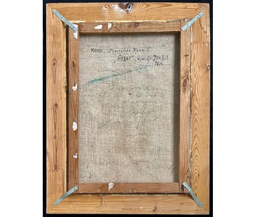 Дмухайло И.С "Розы", 1990г. Холст, масло. Размер 70х50 см. С рамой 65,5х85 см. № 2825 (артикул №2825) - фото №3