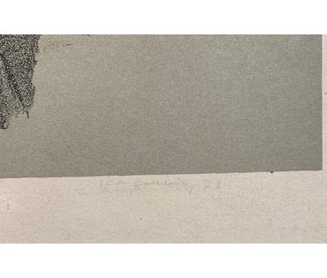 Космачёв К.М. Каталожная литография. "Ленин в Разливе", 1973г. Размер 46х80 см. № 2864 (артикул №2864) - фото №3