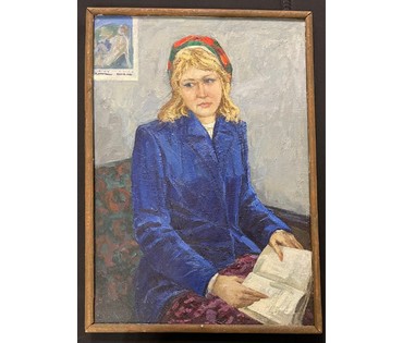 Коктев А.А "Портрет студентки Светы", 1974 г. Холст, масло.Размер 78х54 см. № 2905 (артикул №2905) - фото №1