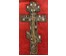 Крест "Распятие",19 век. Бронза, эмаль. Размер 35х17,7 см. № 2950 (артикул №2950) - фото №1