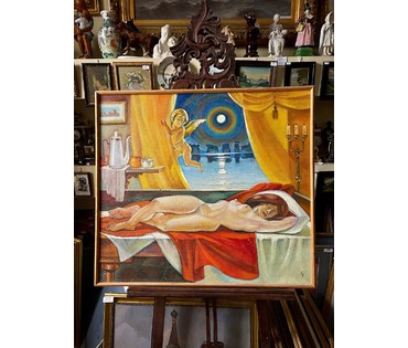 Зинчук А.М "Полнолуние", 2003г. Холст, масло. Размер 97,5х87 см. (артикул №3017) - фото №1