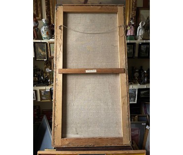 Зинчук А.М "Небесное и земное", 1970г. Холст, масло. Размер 140х70 см. № 3019 (артикул №3019) - фото №7