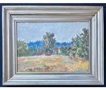 Аракчеев Б.В Пейзаж. Картон, масло. Размер 35х49 см.№ 3066 (артикул №3066) - фото №2