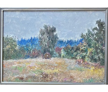 Аракчеев Б.В Пейзаж. Картон, масло. Размер 35х49 см.№ 3066 (артикул №3066) - фото №4