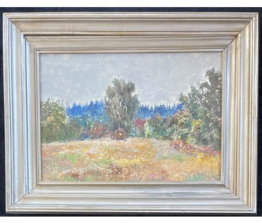 Аракчеев Б.В Пейзаж. Картон, масло. Размер 35х49 см.№ 3066 (артикул №3066) - фото №6
