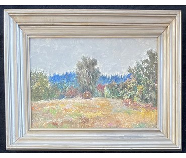 Аракчеев Б.В Пейзаж. Картон, масло. Размер 35х49 см.№ 3066 (артикул №3066) - фото №3