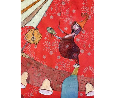 Овчинников А.М. Смешанная техника. Гуашь, акварель. Размер 39,5х60 см. С рамой и паспарту 45х68 см. № 3068 (артикул №3068) - фото №3