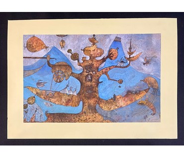 Овчинников А.М. Смешанная техника. Гуашь. акварель. 1999г. Размер 37х55,5 см. С паспарту 45х64 см. № 3069 (артикул №3069) - фото №2