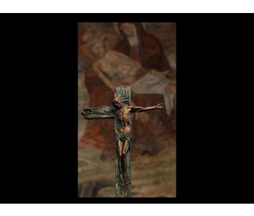 Минко В.Н. Каталожная скульптура "Голгофа", 2008г. Бронза, гранит. Высота 62 см. № 3077 (артикул №3077) - фото №12