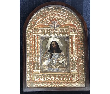 Икона Спас Вседержитель "Благословление хлебов". Москва, 1851 год. №37