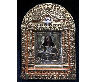 Икона Спас Вседержитель "Благословление хлебов". Москва, 1851 год. №37