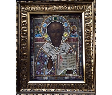 Икона "Св. Николай-Чудотворец". Ветка, 19 век. № 40