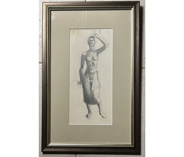 Кищенко А. М. Графика. Карандаш/бумага; Размер 29,5х38см. № 3149 Наличие и стоимость уточняйте! (артикул №3149) - фото №1